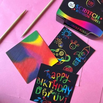 Set de Notas Scratch Art RAINBOW