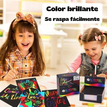 Set de Notas Scratch Art RAINBOW