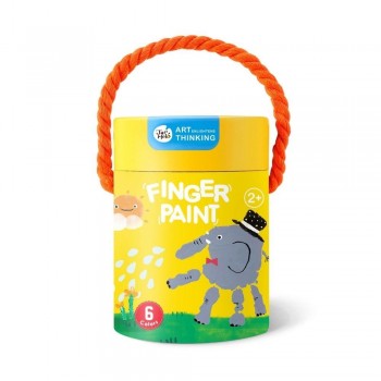 Bote pintura de dedos (6 ud.)