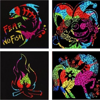Set de Notas Scratch Art RAINBOW HOLOGRAPHIC