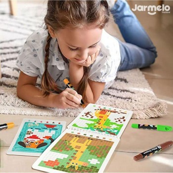 Cuaderno Pixel Art ANIMAL WORLD