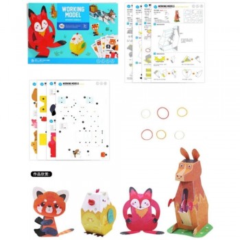 Kit Creativo Papiroflexia 3D WONDER ANIMALS