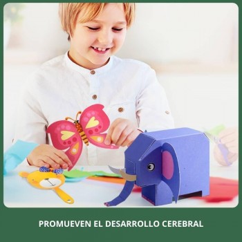 Kit Creativo Papiroflexia 3D WONDER ANIMALS