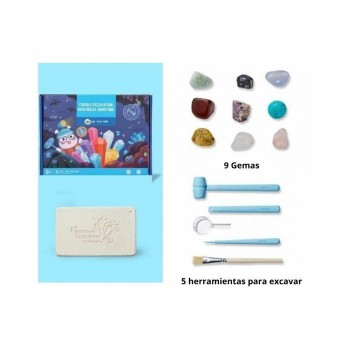 Kit Excavación Fósil GEOLOGICAL GEMSTONE
