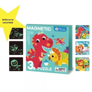 Puzzle magnético 3 en 1 - DINOS