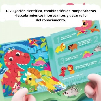 Puzzle magnético 3 en 1 - DINOS