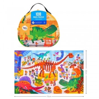 Maletín Puzzle 108 piezas DINOSAUR MUSEUM