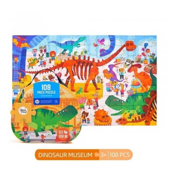 Maletín Puzzle 108 piezas DINOSAUR MUSEUM