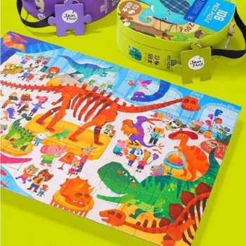Maletín Puzzle 108 piezas DINOSAUR MUSEUM