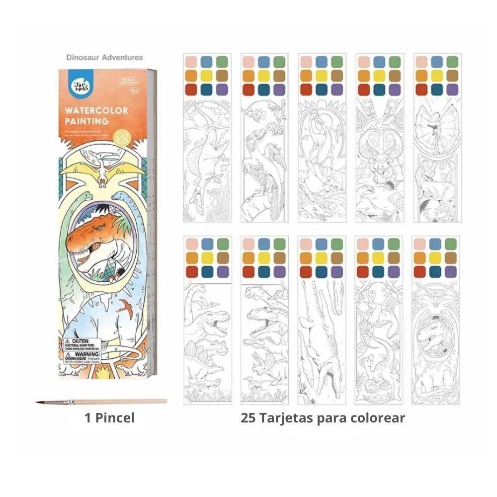 Cuaderno con acuarelas DINOSAUR ADVENTURES