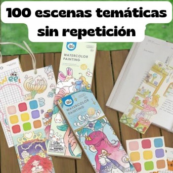 Cuaderno con acuarelas DINOSAUR ADVENTURES
