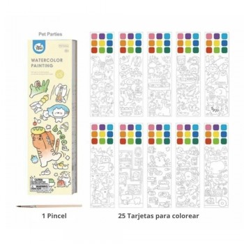 Cuaderno con acuarelas PET PARTIES