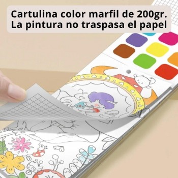 Cuaderno con acuarelas PET PARTIES