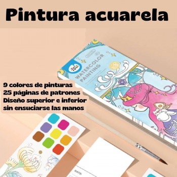 Cuaderno con acuarelas PET PARTIES