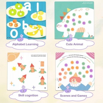 Libro creativo con pintura - FINGERTIP STAMP FUN