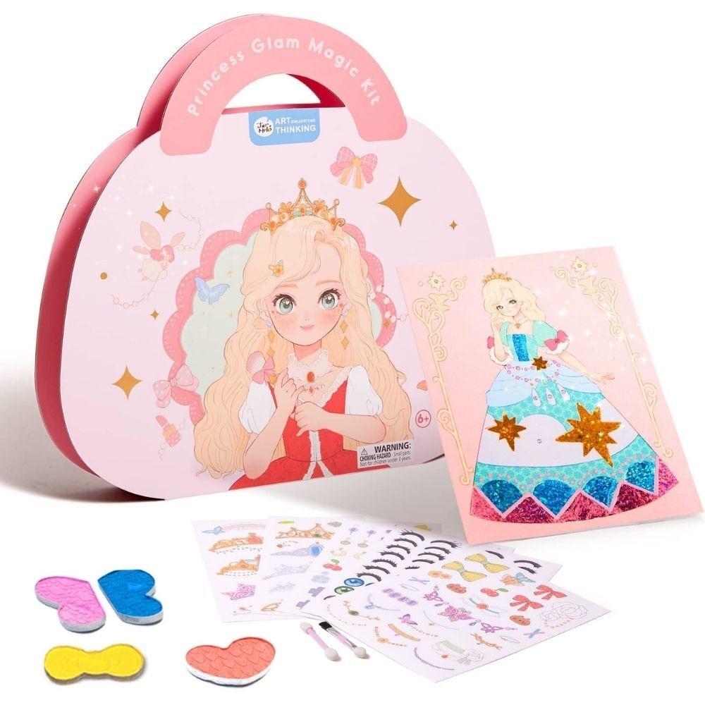 Kit Creativo 4 en1 Maquillaje y Manualidades PRINCESS GLAM