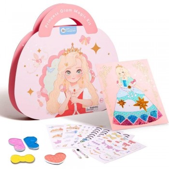 Kit Creativo 4 en1 Maquillaje y Manualidades PRINCESS GLAM