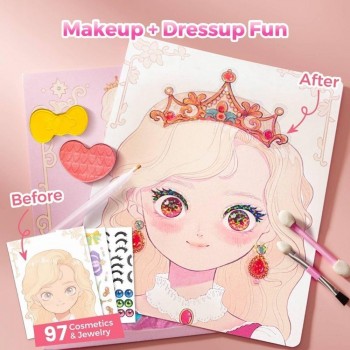 Kit Creativo 4 en1 Maquillaje y Manualidades PRINCESS GLAM