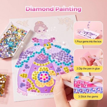 Kit Creativo 4 en1 Maquillaje y Manualidades PRINCESS GLAM