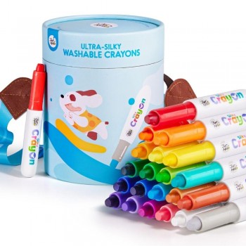 Bote Crayón Ultra Suave Lavable 24 ud.