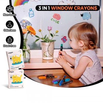 Crayones para cristal, azulejos y papel (6 ud.)