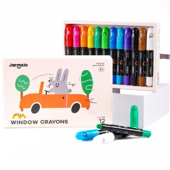 CAja 12 Crayones para cristal, azulejos y papel