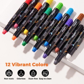 Crayones para cristal, azulejos y papel (12 ud.)