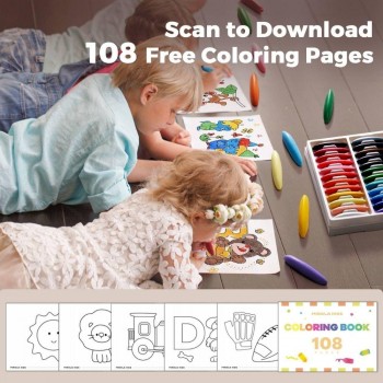 Crayones BANANA de cera de abeja (12 ud.)