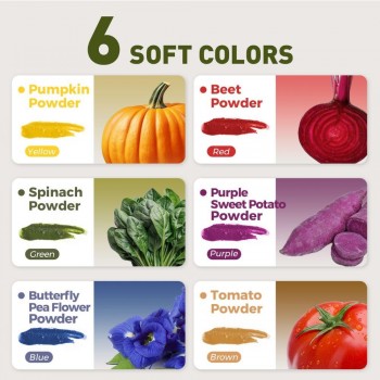 Pintura vegetal en polvo natural (6 colores)