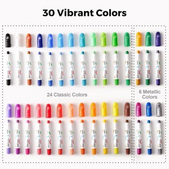 Témperas sólidas secado ultra rápido (30 ud.)