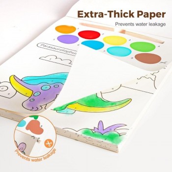 Cuaderno con Acuarela THE DINOSAUR PARADISE