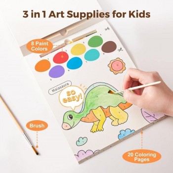 Cuaderno con Acuarela THE DINOSAUR PARADISE