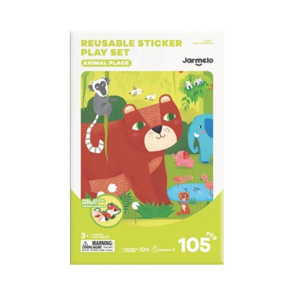Libro Pegatinas Reutilizables ANIMAL PLACE