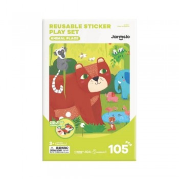 Libro Pegatinas Reutilizables ANIMAL PLACE