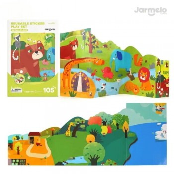 Libro Pegatinas Reutilizables ANIMAL PLACE