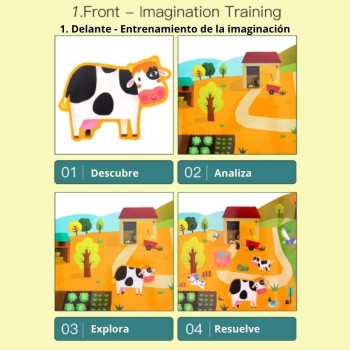 Libro Pegatinas Reutilizables ANIMAL PLACE