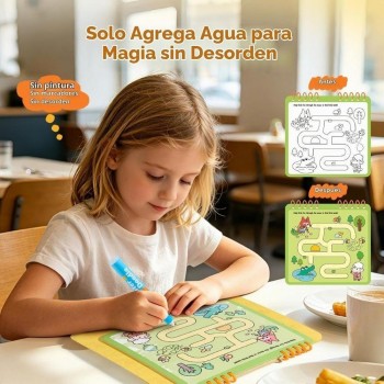 Cuaderno colorea con agua ANIMAL WORLD TOUR