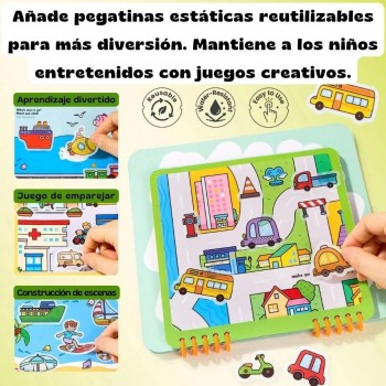 Cuaderno colorea con agua VEHICLE ADVENTURE