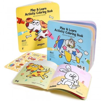 Set de 2 libros Actividades Play & Learn ANIMALS & VEHICLES