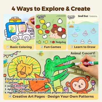 Set de 2 libros Actividades Play & Learn ANIMALS & VEHICLES