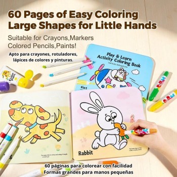 Set de 2 libros Actividades Play & Learn ANIMALS & VEHICLES