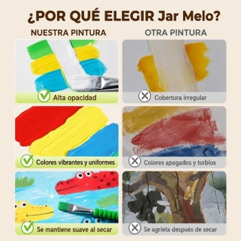-Caja 8 pinturas lavables SQUEEZY PAINTS