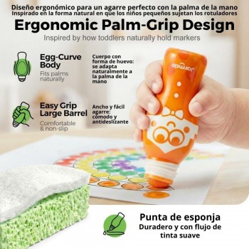 Set Creativo 6 Marcadores de puntos DOT FAMILY