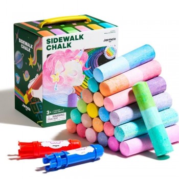Tizas lavables RAINBOW (24 ud. + 2 soportes)