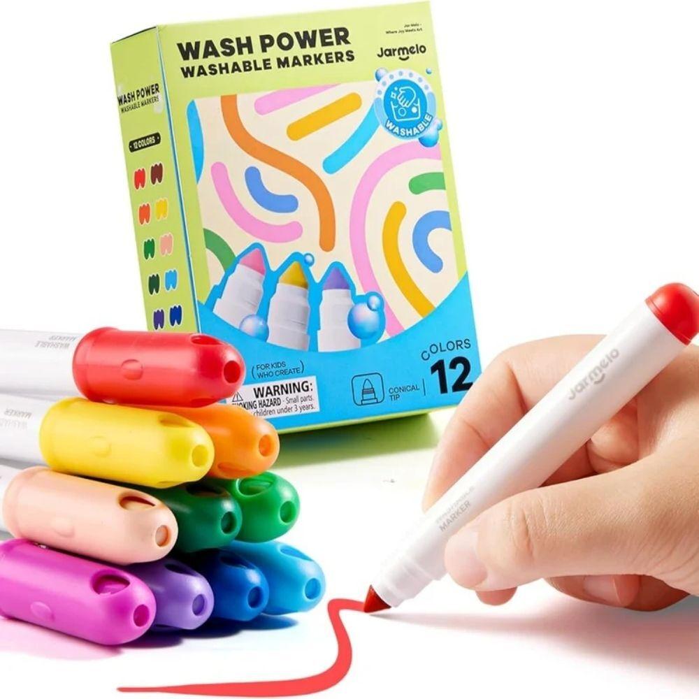 Rotuladores Extra Lavables WASH POWER 12 ud.