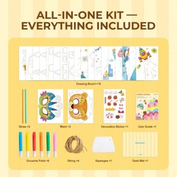 Kit dibujo creativo con espátula CARNIVAL PARTY