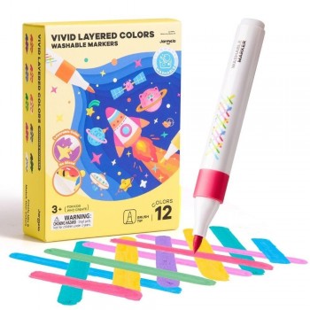 Rotuladores por capas lavables VIVID COLORED (12 ud.)