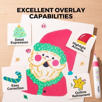 Rotuladores por capas lavables VIVID COLORED (12 ud.)