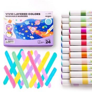 Rotuladores por capas lavables VIVID COLORED (24 ud.)