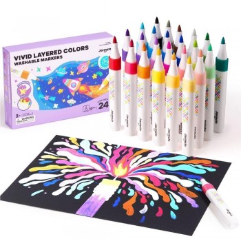 Rotuladores por capas lavables VIVID COLORED (24 ud.)
